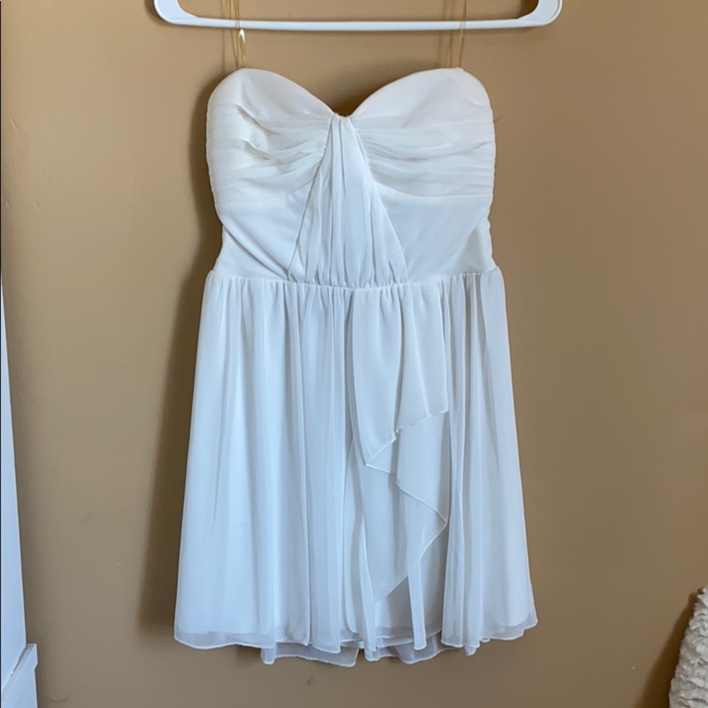 Strapless White Dress